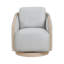 Mobilier de salon gris gris, fauteuil de salon pivotant 1pc