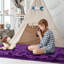 Tapis de couleur unie en fausse peau de mouton de couleur unie Blatherwick-87293597