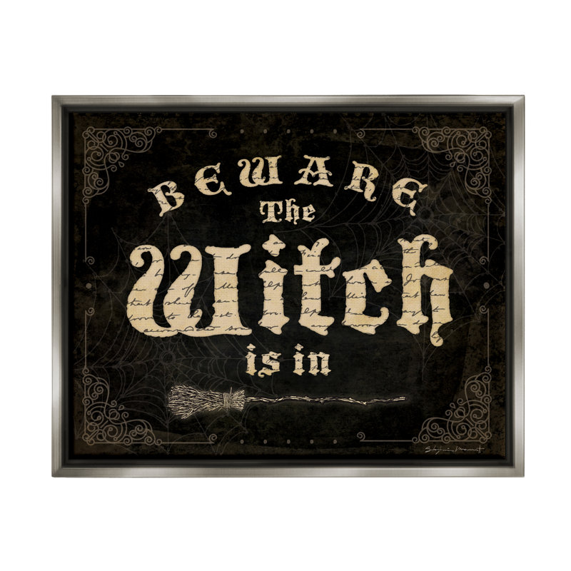 «Beware The Witch Vintage» par Stephanie Workman, Marrott, impression, H 25 po x l 31 po x P 1,7 po