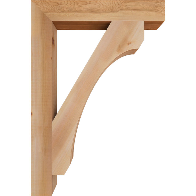 Support en blocs de cèdre rouge occidental l 3 1/2 po x P 26 po x H 38 po, Cèdre rouge, Lisse, H 38 po x l 3,5 po x P 26 po