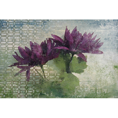 « aquarelle jardin 7 », reproduction d’art sur toile tendue