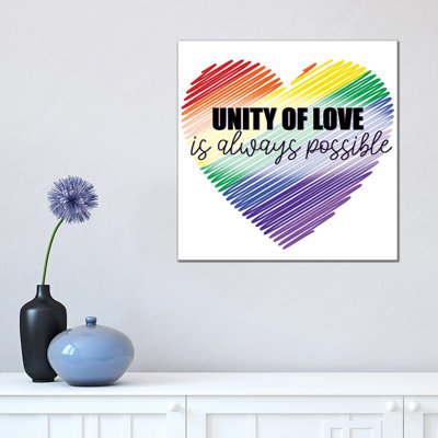 Unity of Love 1 Piece Wrapped Canvas Wall Art