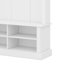Portemanteau avec banc et rangement pour chaussures pour l'entrée, portemanteau avec 3 crochets et espace de rangement ouvert-1256932280