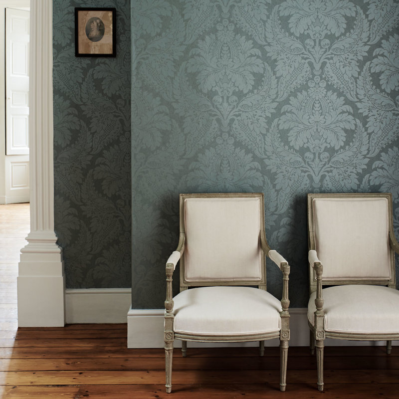 Malmaison Damask Wallpaper, Champagne