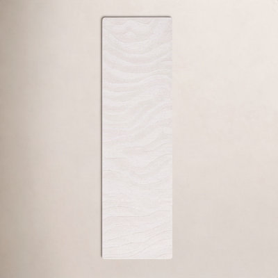 Burleson Ivory Hand-Tufted Abstract Wool Rug