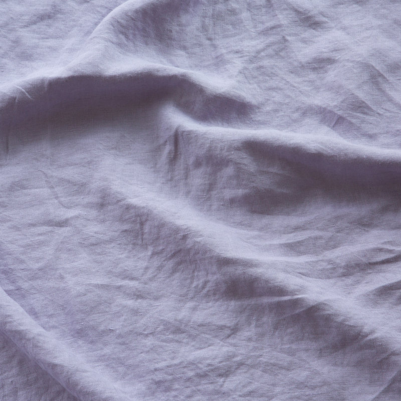 100% Linen Sheets Set, Queen Sheet Set with 2 Pillowcases, Lilac