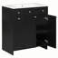 Ensemble de meuble-lavabo avec lavabo en céramique-528896606