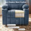 Fauteuil inclinable électrique avec massage Power Lift - bleu-766374799