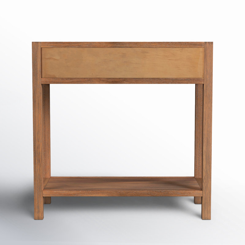 Elin 30" W 1-Drawer Solid Wood Nightstand, Natural