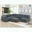 Repose-pieds modulaire contemporain avec revêtement en chenille-917634918