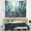 Tapisserie forêt sombre et arbres foncés Landscape-28504060