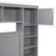 Grand lit en bois avec armoire tout-en-un, tablette et prises, lit gigogne simple TG-1151453247