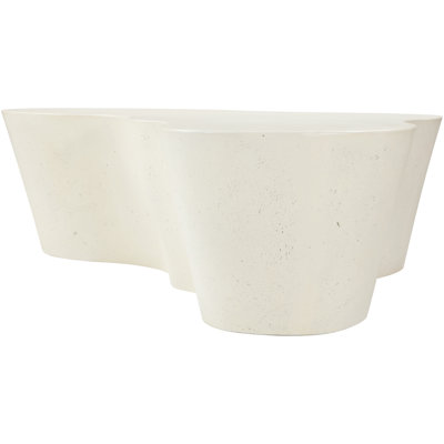 Jahri Concrete And Fiberglass Indoor Outdoor Coffee Table