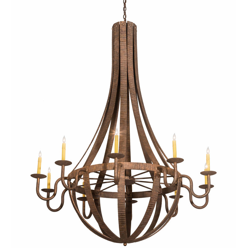 10 - Light Dimmable Empire Chandelier