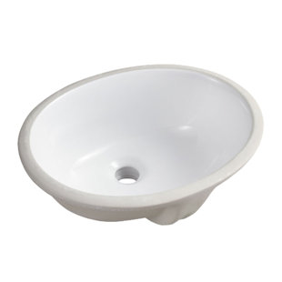 NOBLE 1512W Oval Undermount Bathroom Sink