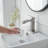 1 Single-handle Bathroom Faucet with Drain Assembly-109681736