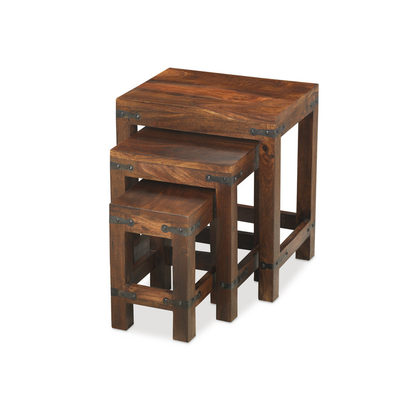 Jali Indian Solid Wood Nesting Tables