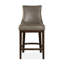 Upholstered Stool with Solid Wood Frame-542040181