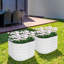 Boîte à fleurs surélevée en métal 2PCS
