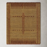 Alfi Oriental Flatweave Area Rug in Brown/Camel