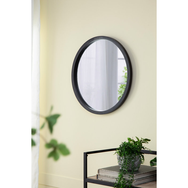 Miroir mural 20 po X, Noir
