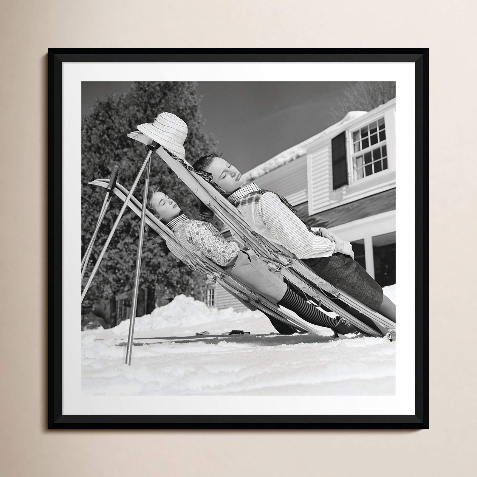 New England Skiing Photo Print by Slim Aarons