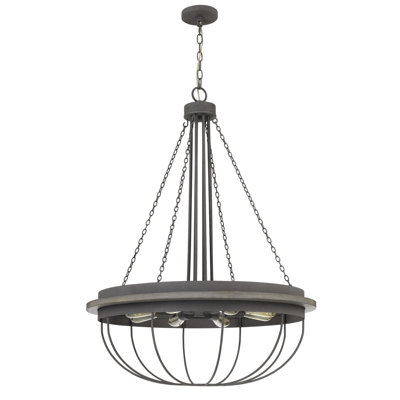 Trost 5 - Light Wagon Wheel Chandelier