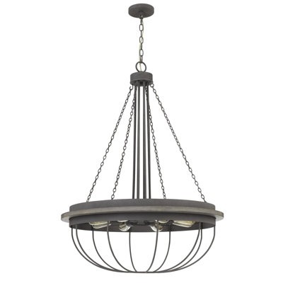 Trost Wagon Wheel Chandelier