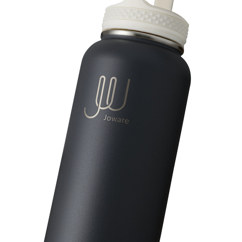 JOWARE 32 oz Bouteille d'eau à double paroi, Toile grise