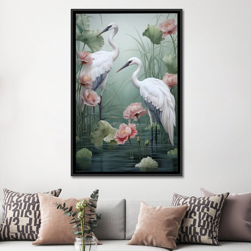 Virtuous Plumage, Four - Wall Art Print, Black, Framed Print without Mat, 60" H x 40" W