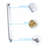 Rain Shower System Chrome, Tub Shower Faucet Set 10 Inch Square Rainfall Shower Head With Handheld Sprayer And Waterfall Tub Spout Pressure Balance-124869563