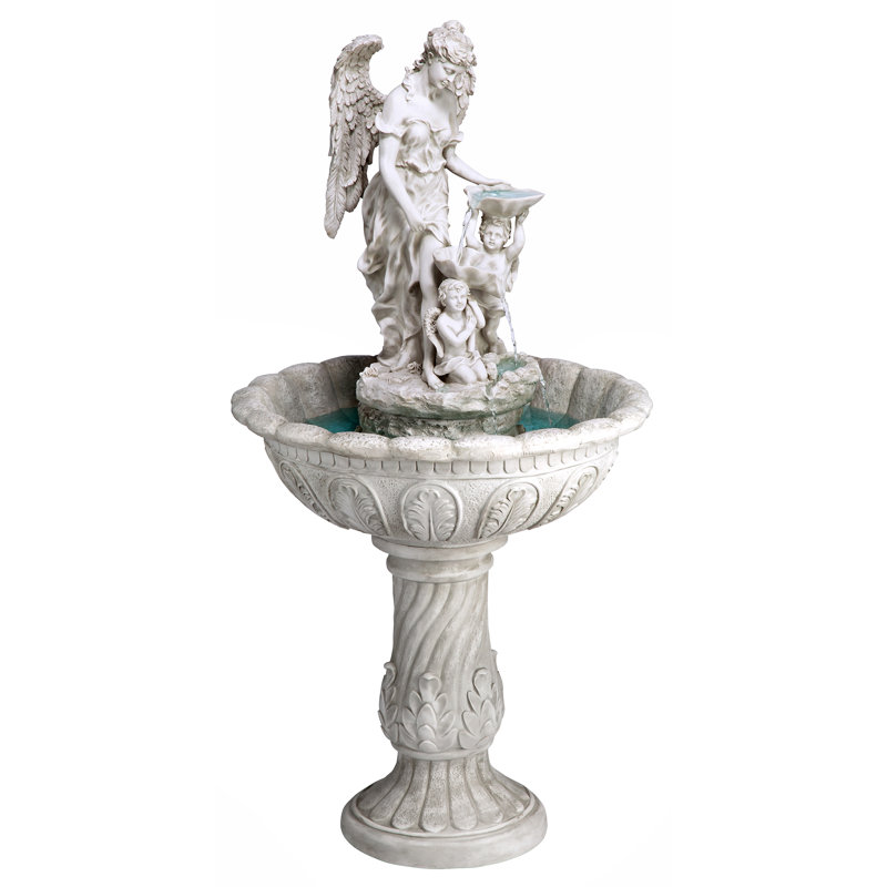 Heavenly Handcrafted Outdoor Sculptural Fountain