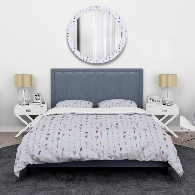 Porcia Microfiber Duvet Cover Set, Queen Duvet Cover + 2 Standard Shams