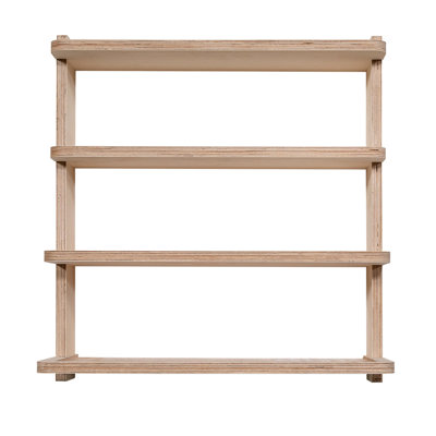 Stud Shelving, 4 Shelves, Unfinished (24")