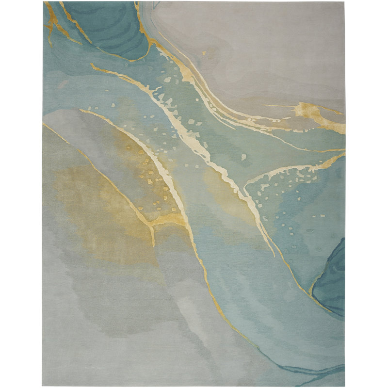 Cayl Wool Hand Woven Area Rug, Rectangle 259 x 351cm