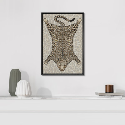Bright Preppy Animals " Leopard Lying Down Farmhouse Decor Rustic Nature Animals Modern Art Cozy Decor "