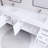 Mapleview 83.46'' Double Bathroom Vanity with Acrylic Top-1965285900