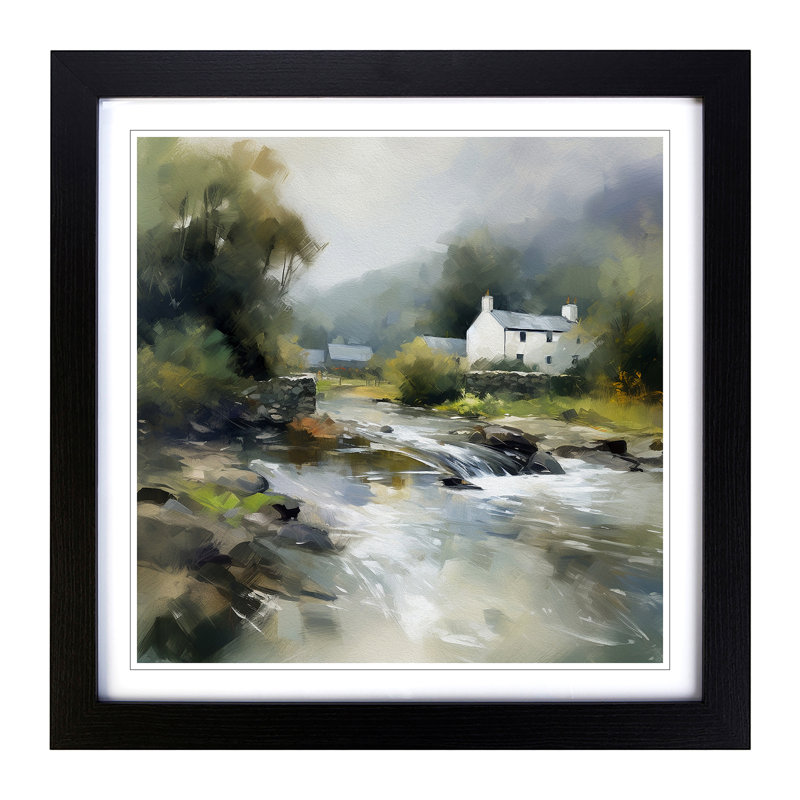Wales Impressionism No.3 - Framed Print, Black