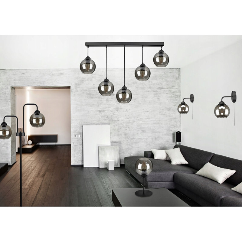Ashtabula 5-Light Geometric Pendant, Aluminium