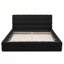 Grand lit plateforme tapissier, noir-649386559