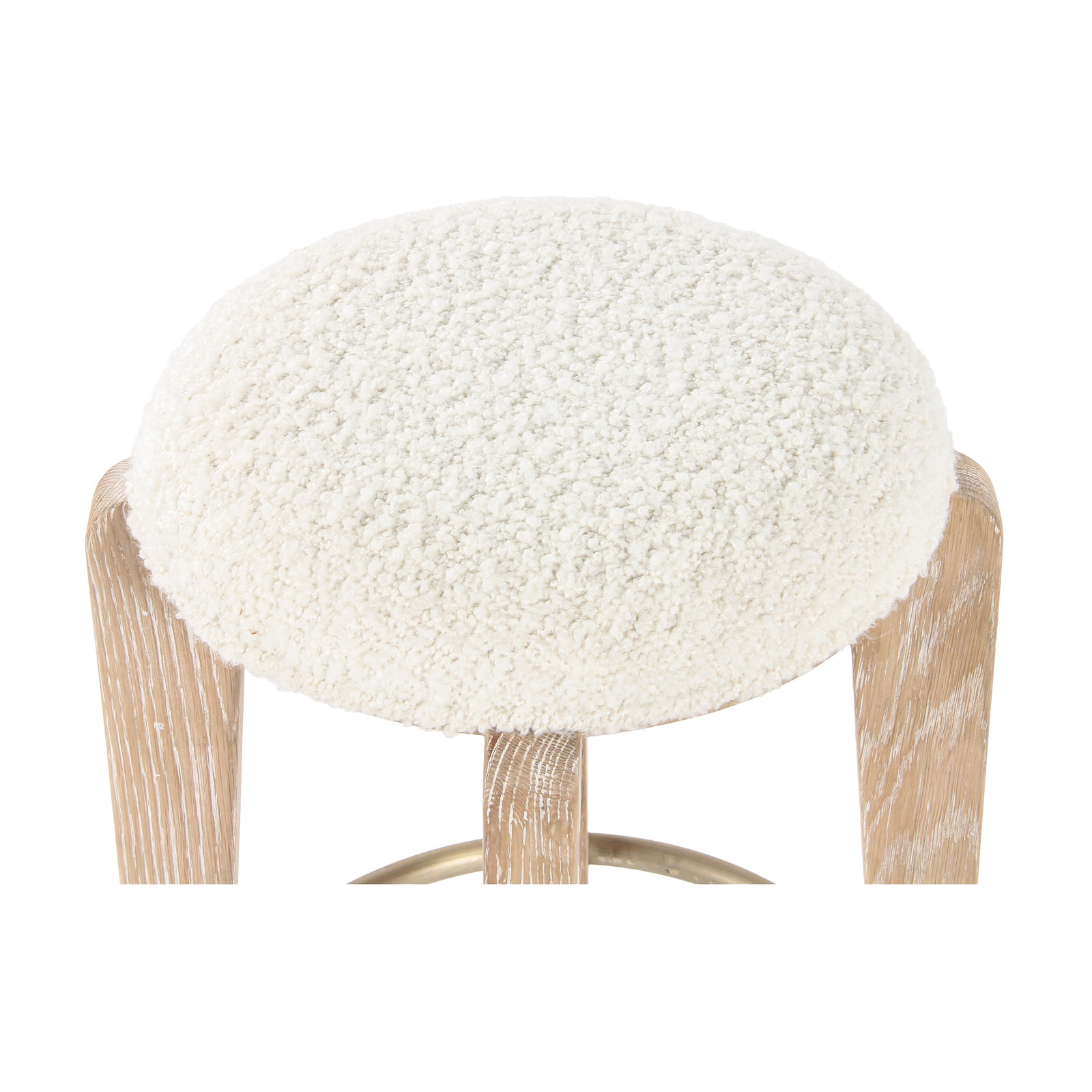 Delano 24" Bar Stool, Cerused