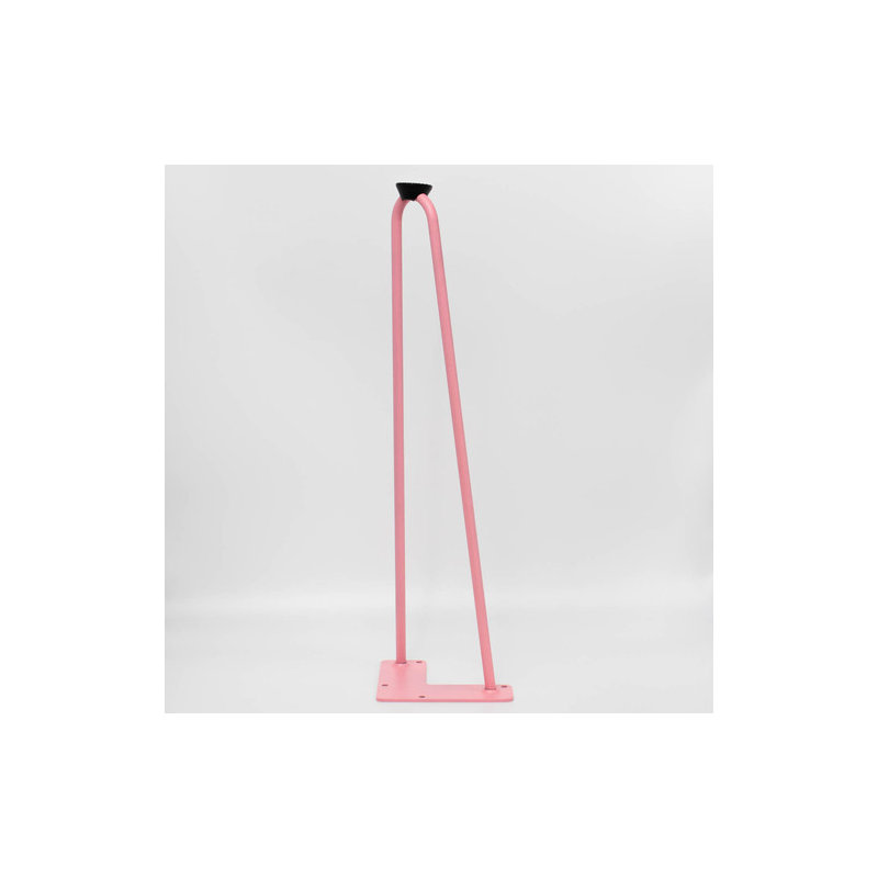 Mid Century Modern Hairpin Furniture Legs, Blush (Pink), 18" H