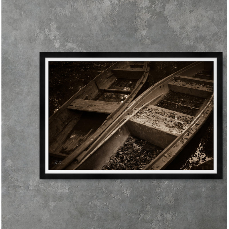 Bygone Rowboats Iii In Sepia Print
