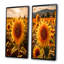 «Sunflower Golden At Sunset», 2 pièces sur toile-50596267-50596271