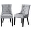 Chaise capitonnée capitonnée grise -665984342-580247409