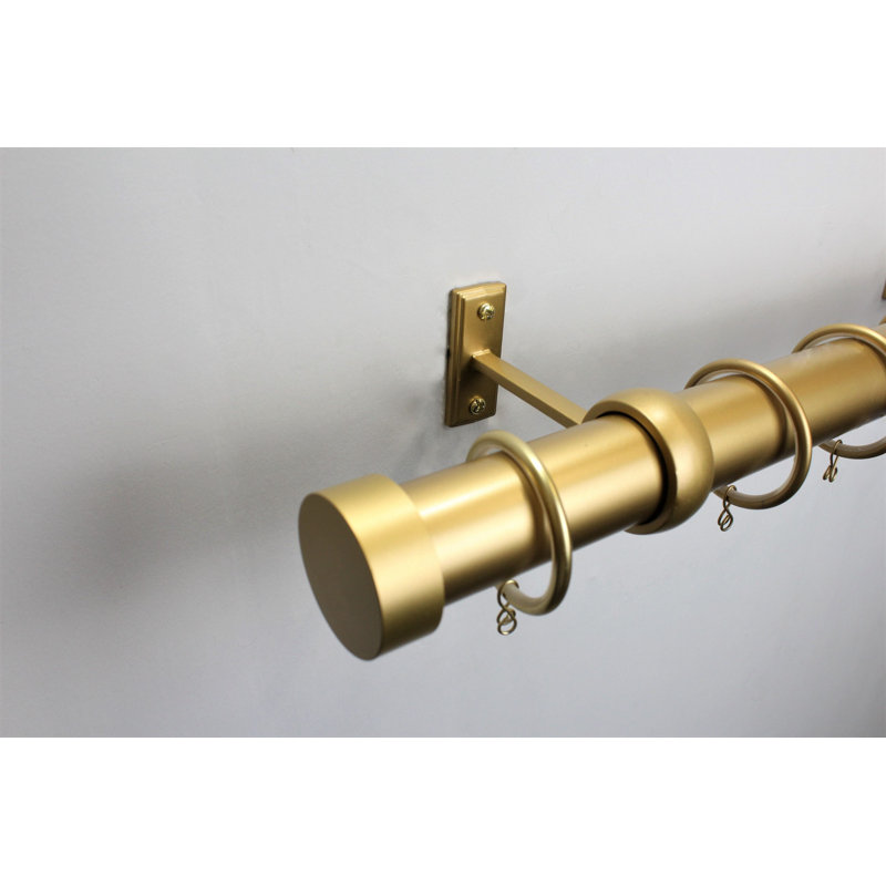 Accessoire de quincaillerie pour rideaux, L 72 po, Étain