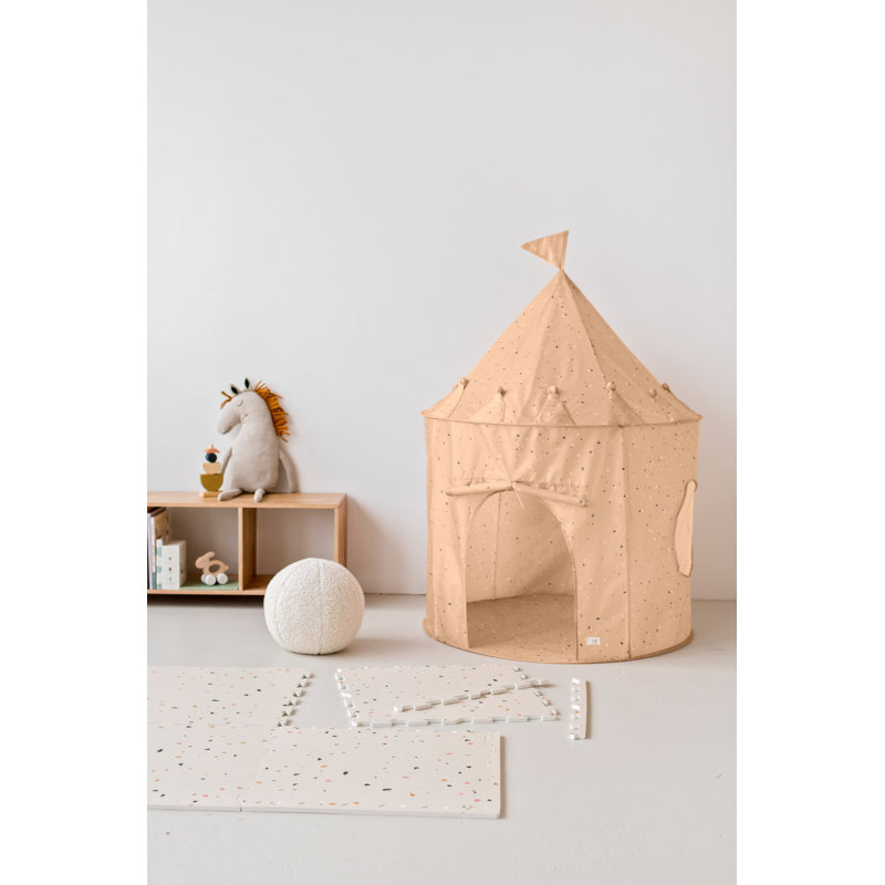 Terrazzo Clay Recycled Fabric Kids Play Tent Castle
