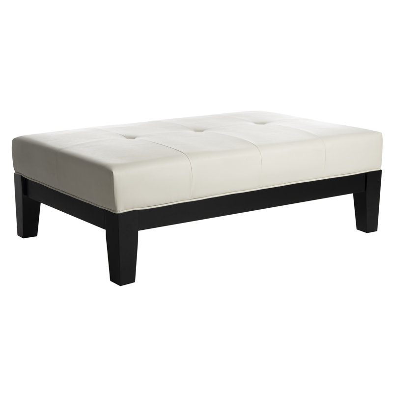 Batya Cocktail Ottoman, White