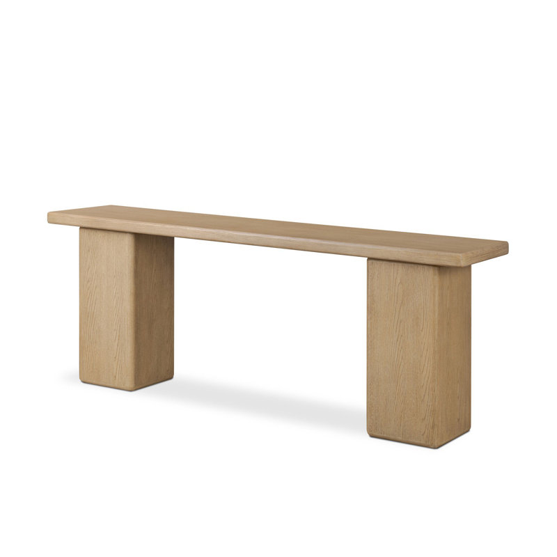 Pecos Console Table-Light Wash Oak