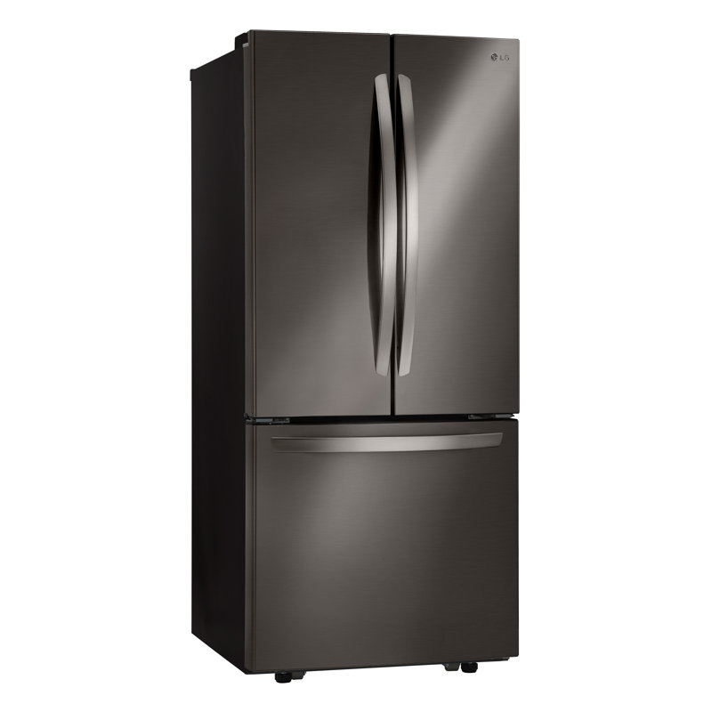 LG French Door Refrigerator, Black Stainless Steel, 22 cu. ft.